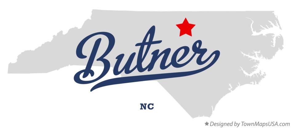 Map of Butner North Carolina NC