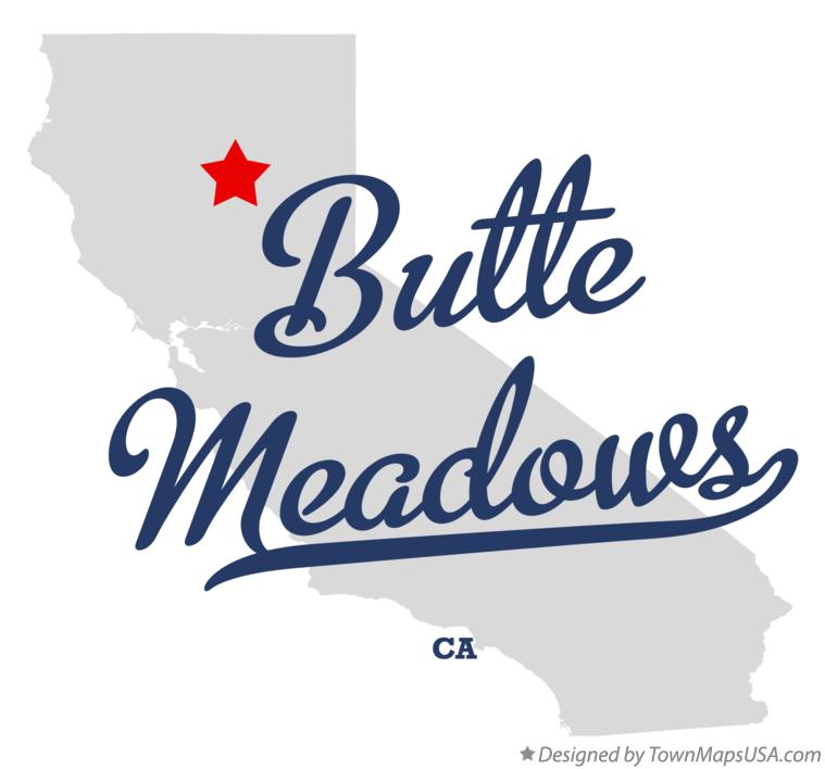 Map of Butte Meadows California CA
