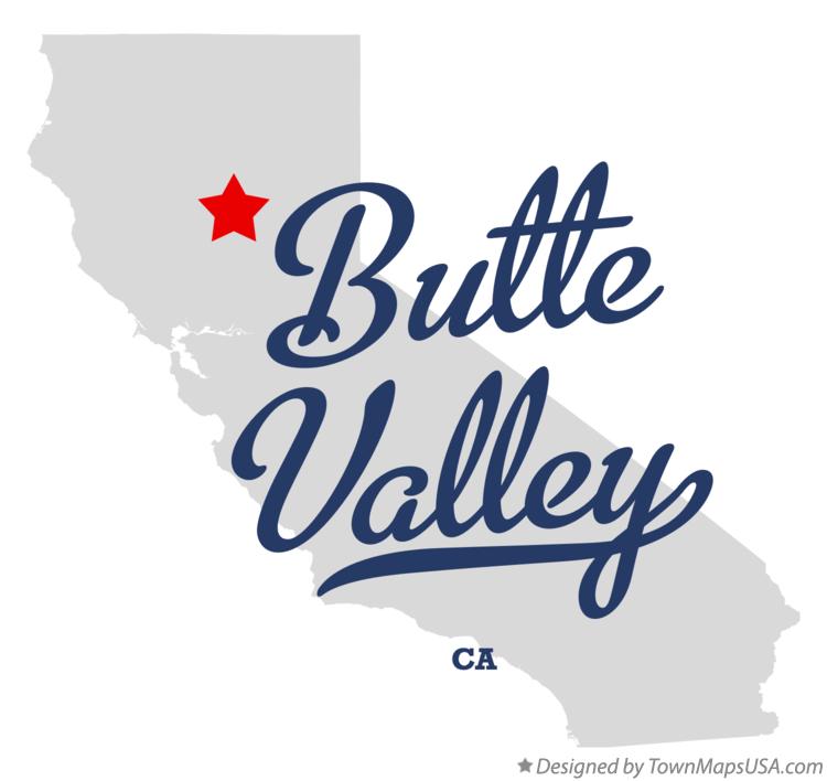 Map of Butte Valley California CA