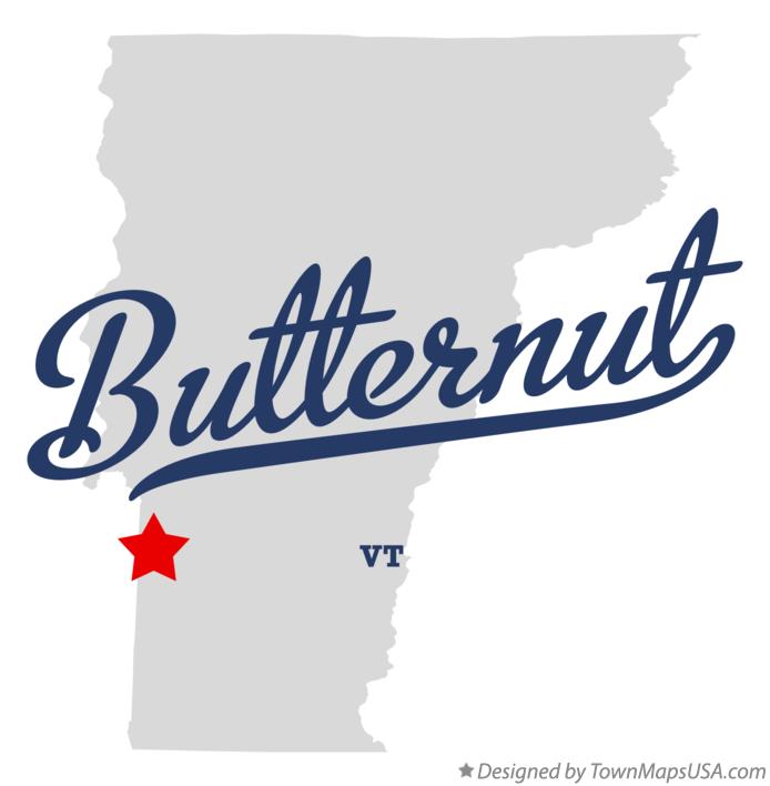 Map of Butternut Vermont VT