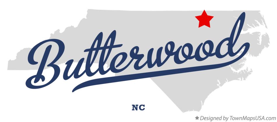 Map of Butterwood North Carolina NC