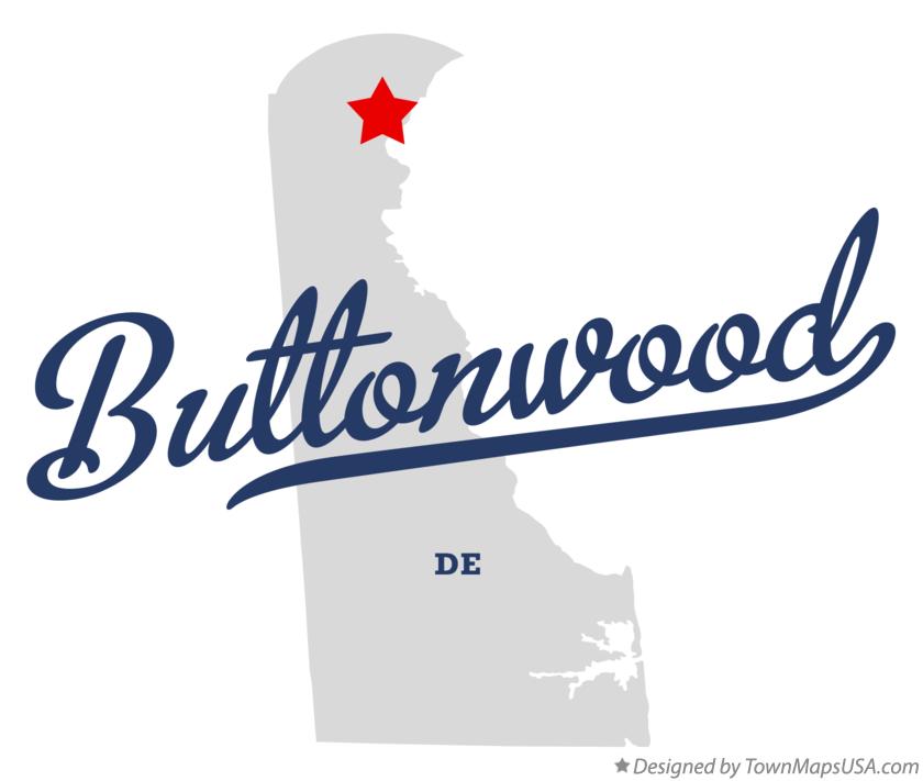 Map of Buttonwood Delaware DE