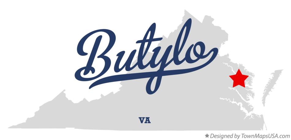 Map of Butylo Virginia VA