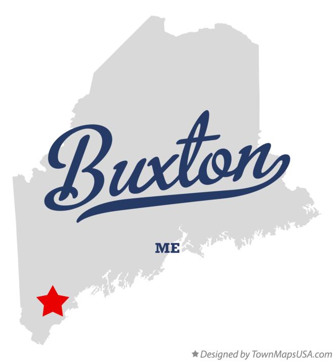 Map of Buxton Maine ME