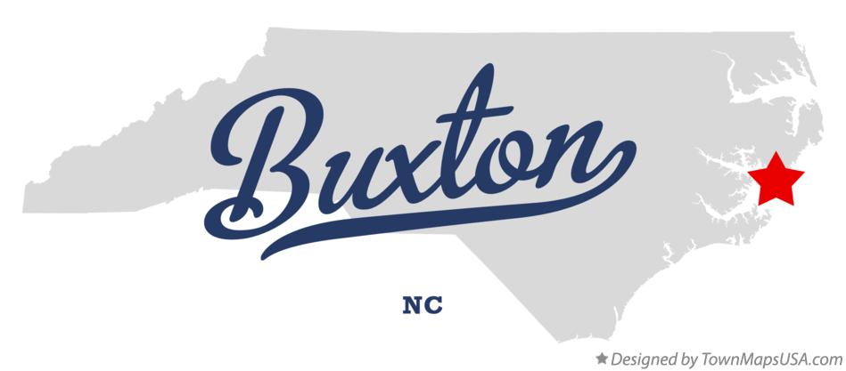 Map of Buxton North Carolina NC