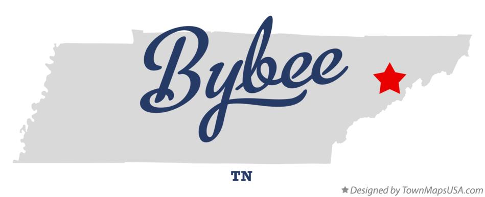 Map of Bybee Tennessee TN