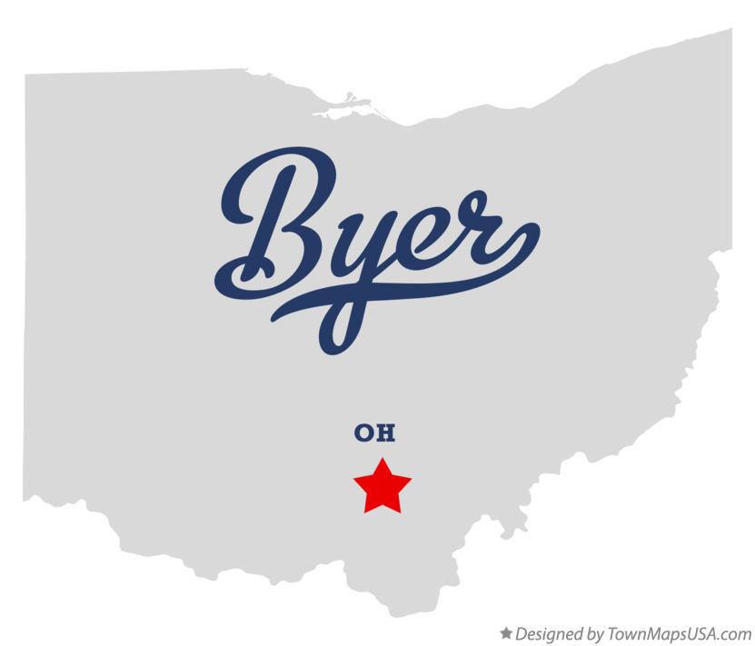 Map of Byer Ohio OH