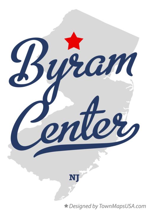 Map of Byram Center New Jersey NJ