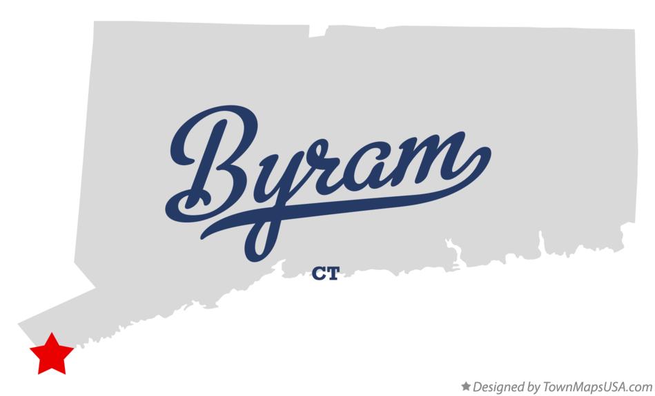 Map of Byram Connecticut CT