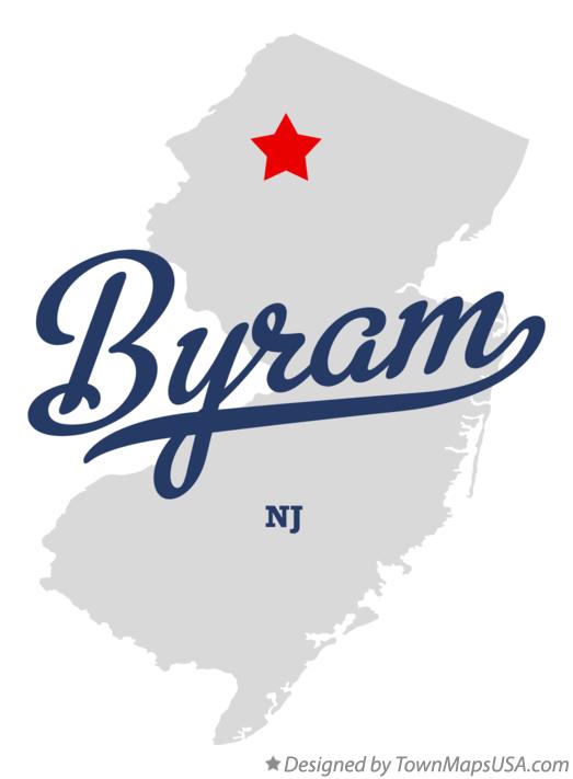 Map of Byram New Jersey NJ
