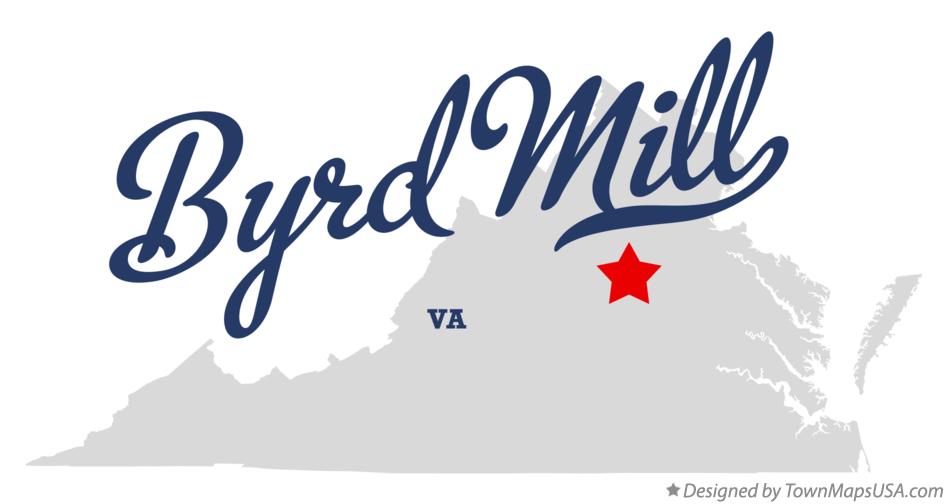 Map of Byrd Mill Virginia VA