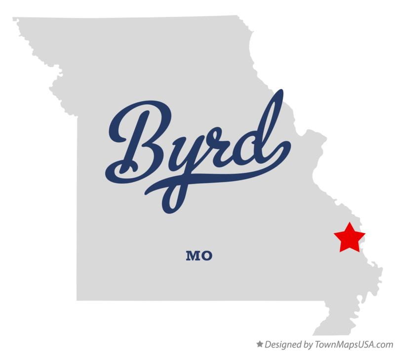 Map of Byrd Missouri MO