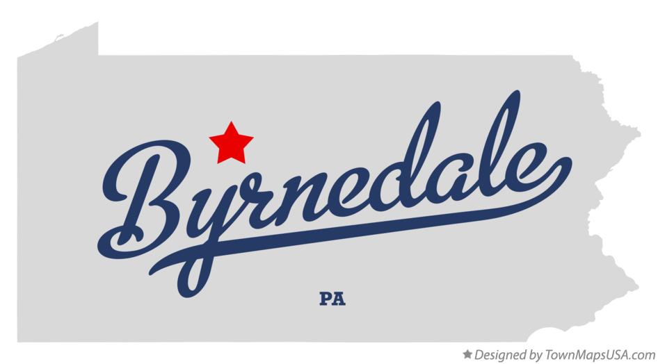 Map of Byrnedale Pennsylvania PA