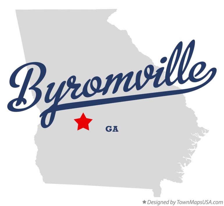 Map of Byromville Georgia GA