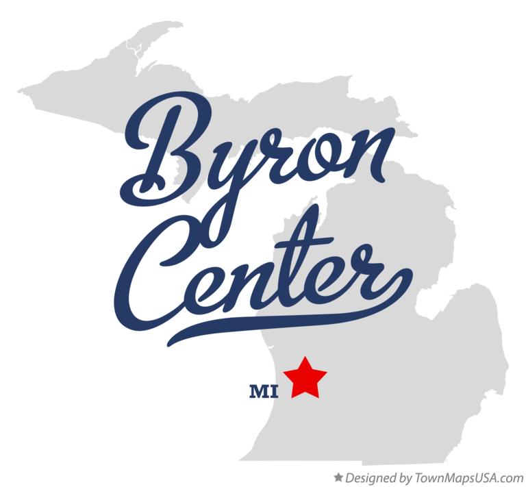 Map of Byron Center Michigan MI