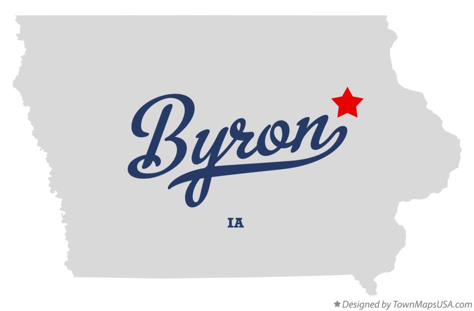 Map of Byron Iowa IA