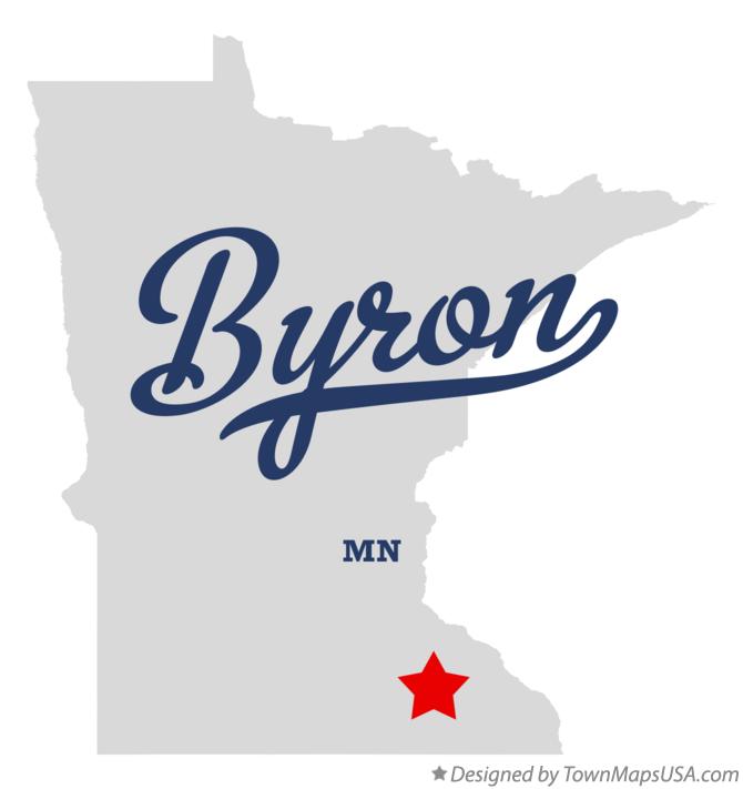 Map of Byron Minnesota MN