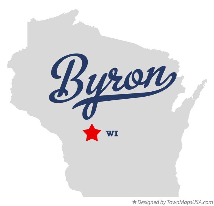 Map of Byron Wisconsin WI