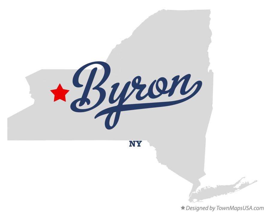 Map of Byron New York NY