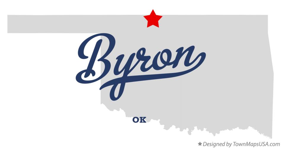 Map of Byron Oklahoma OK