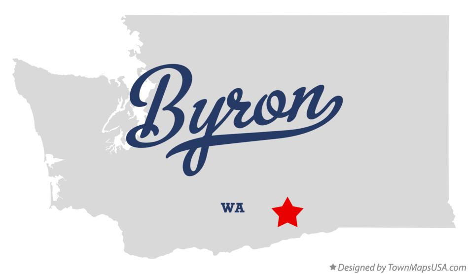 Map of Byron Washington WA