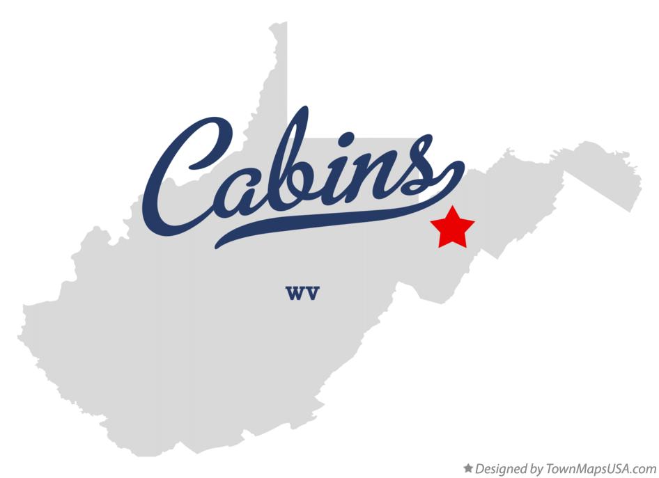 Map of Cabins West Virginia WV