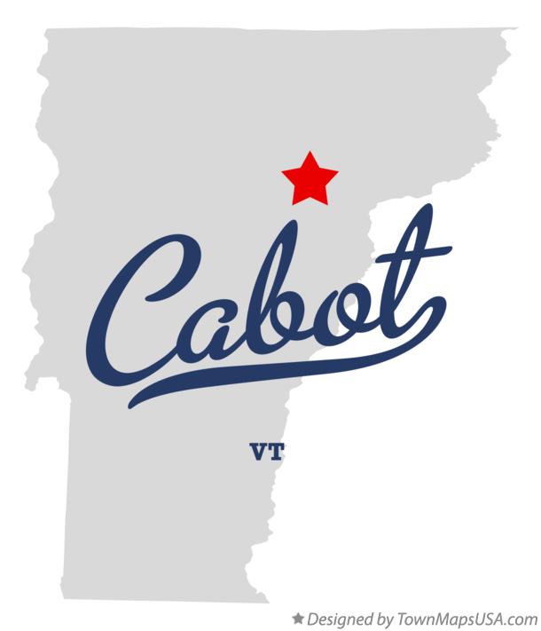 Map of Cabot Vermont VT
