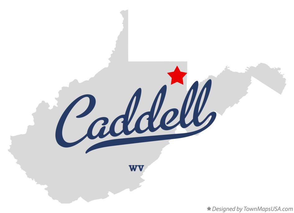 Map of Caddell West Virginia WV