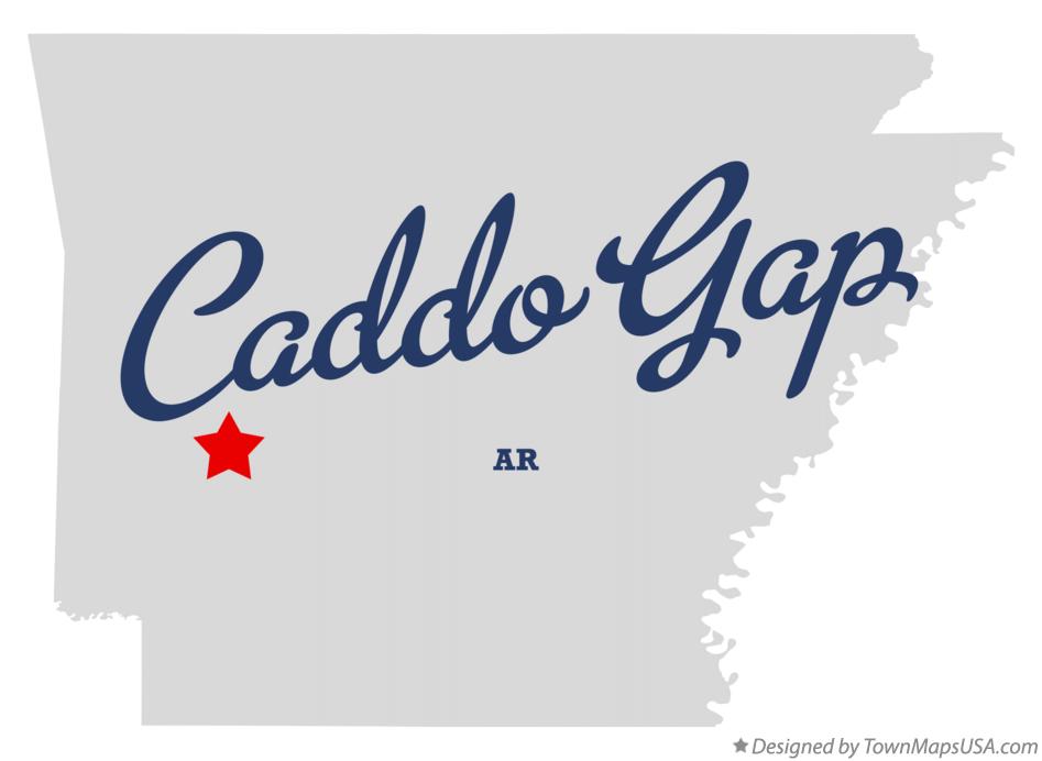 Map of Caddo Gap Arkansas AR