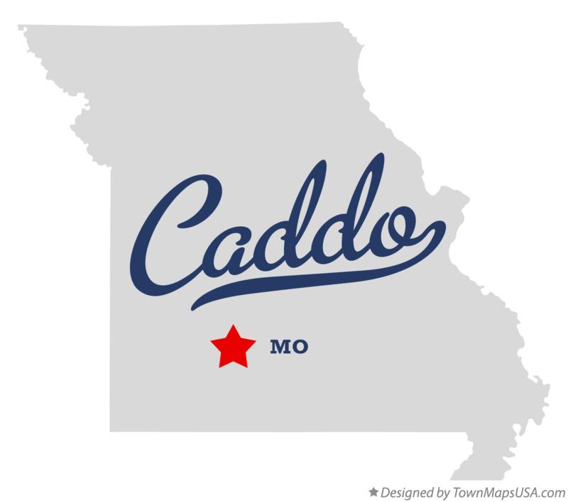 Map of Caddo Missouri MO