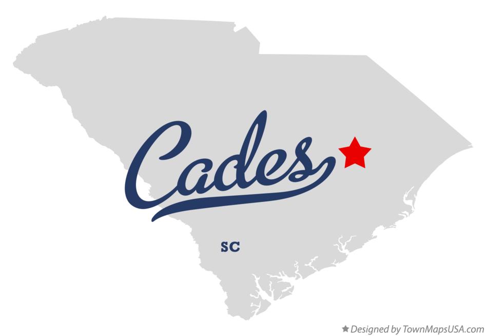 Map of Cades South Carolina SC