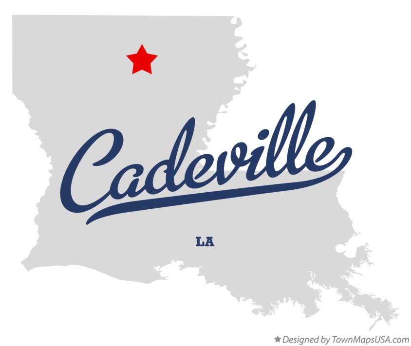 Map of Cadeville Louisiana LA