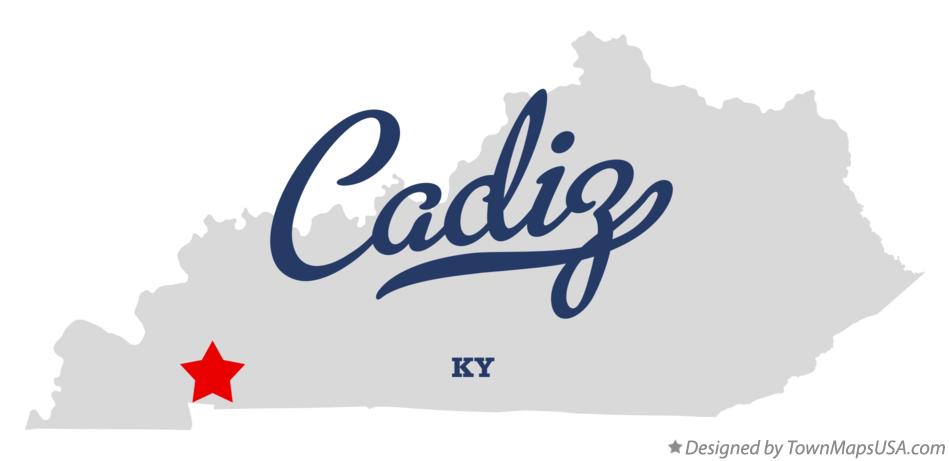 Map of Cadiz Kentucky KY