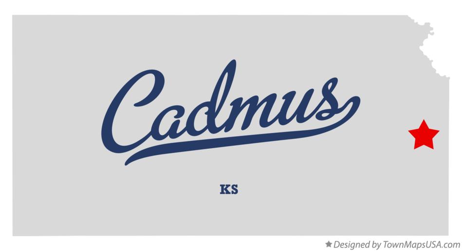 Map of Cadmus Kansas KS