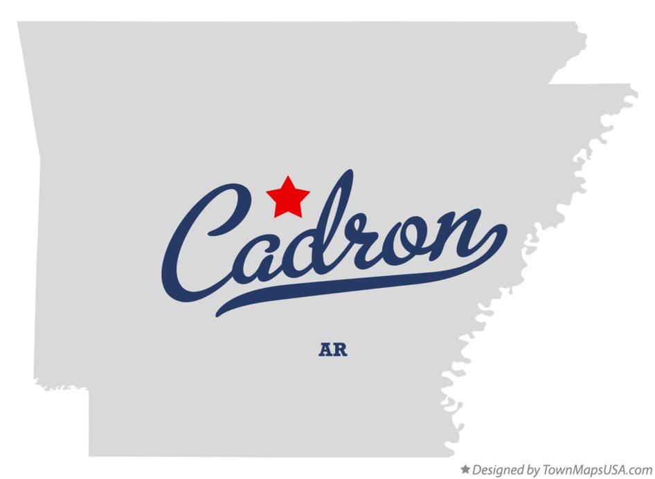 Map of Cadron Arkansas AR