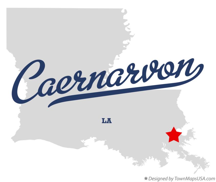 Map of Caernarvon Louisiana LA