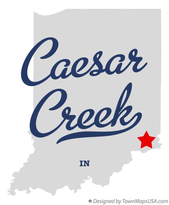 Map of Caesar Creek Indiana IN