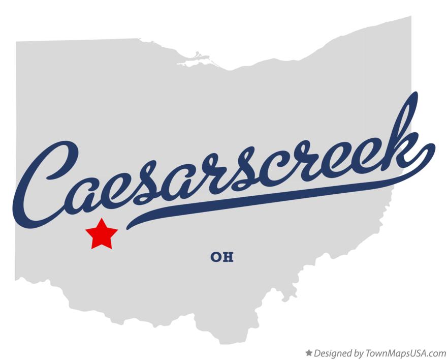 Map of Caesarscreek Ohio OH
