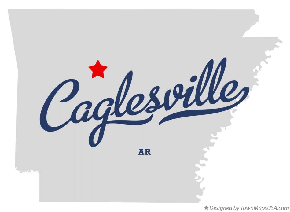 Map of Caglesville Arkansas AR