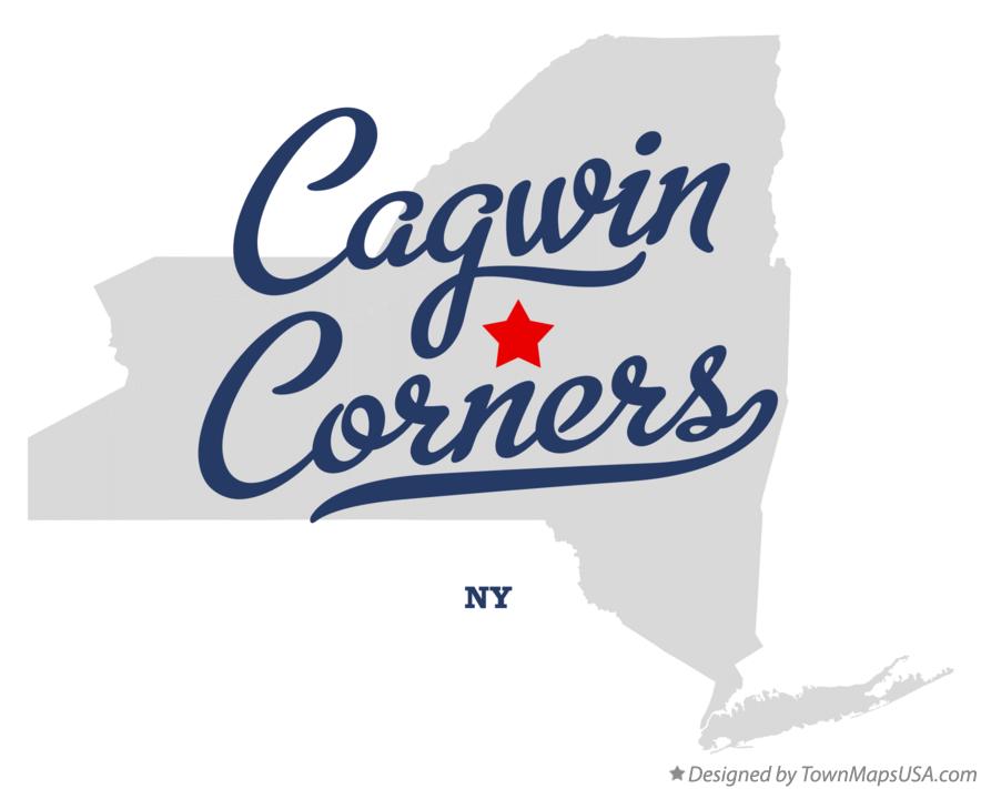 Map of Cagwin Corners New York NY