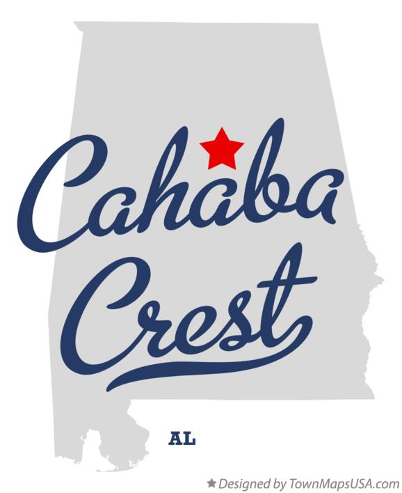 Map of Cahaba Crest Alabama AL