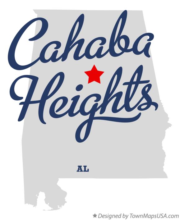 Map of Cahaba Heights Alabama AL