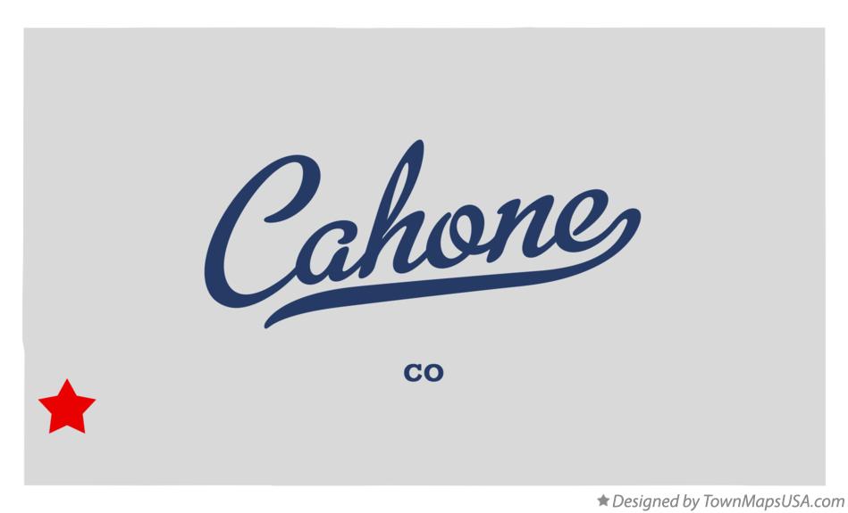 Map of Cahone Colorado CO