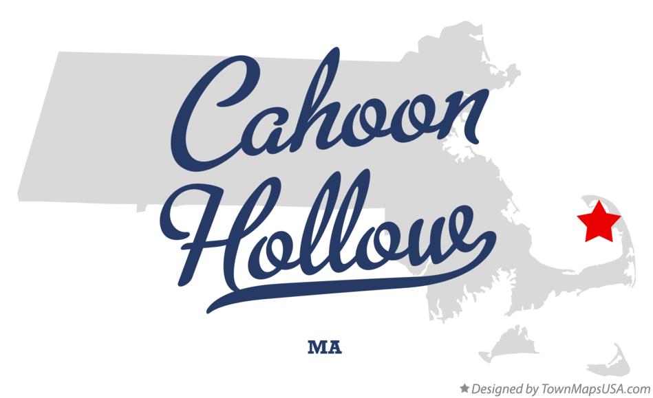Map of Cahoon Hollow Massachusetts MA