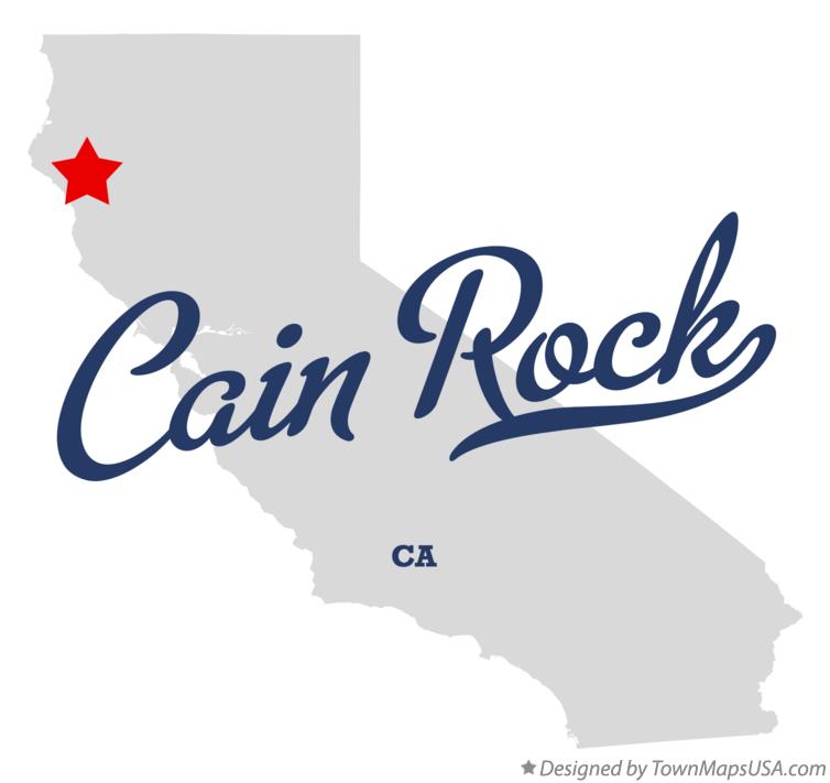 Map of Cain Rock California CA