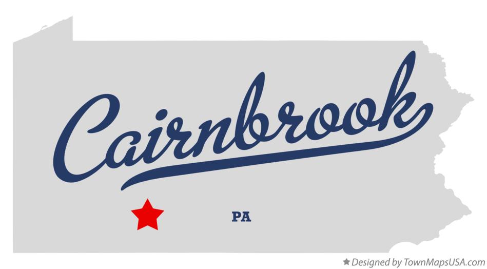 Map of Cairnbrook Pennsylvania PA