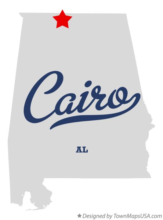 Map of Cairo Alabama AL