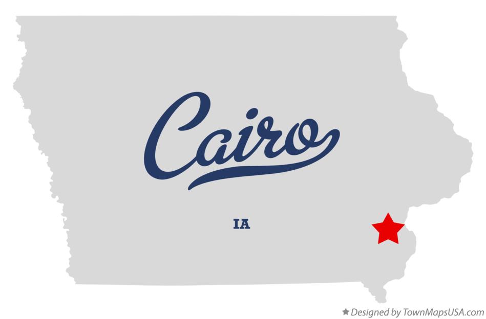 Map of Cairo Iowa IA