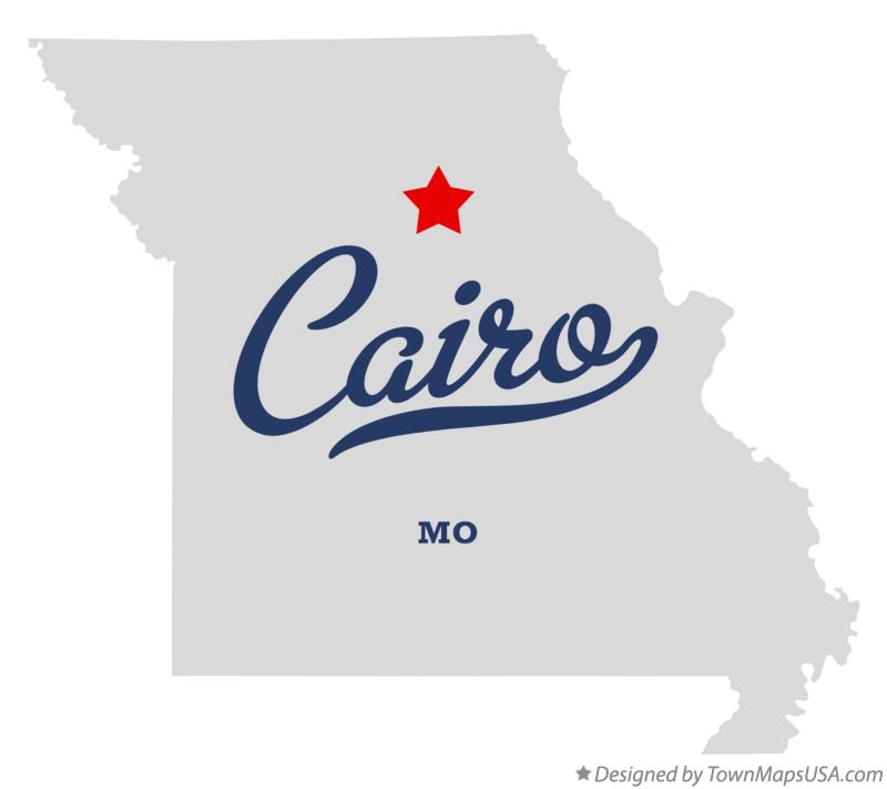 Map of Cairo Missouri MO