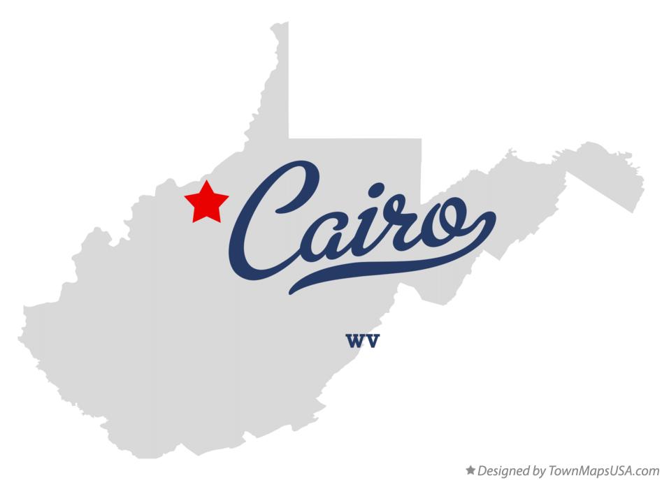Map of Cairo West Virginia WV